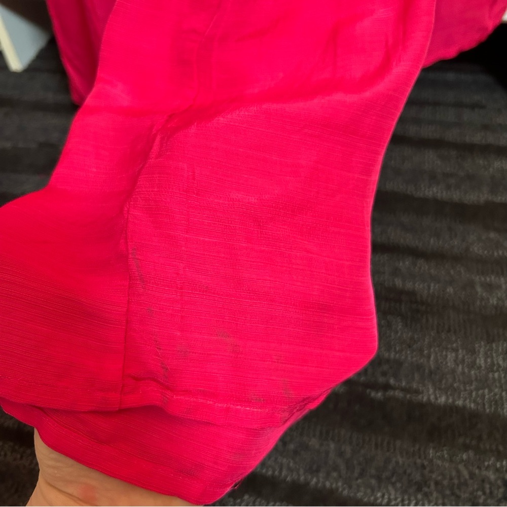 Anthropologie Let Me Be Cutout Tiered Maxi Dress Hot Pink XSP - Picture 16 of 16